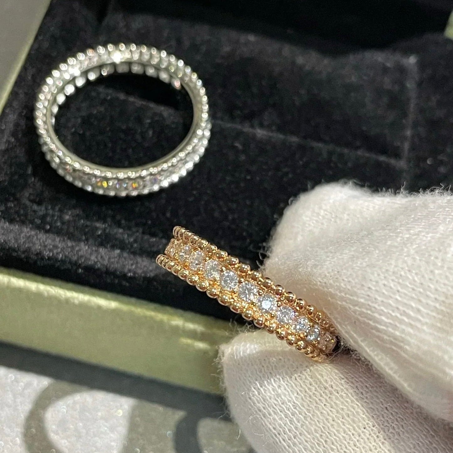 [Lira Jewelry]PERLEE DIAMOND SILVER RING