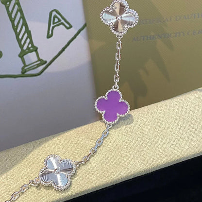 [Lira Jewelry] CLOVER 5 MOTIF VIOLET BRACELET COLLECTION