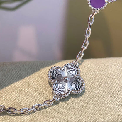 [Lira Jewelry] CLOVER 5 MOTIF VIOLET BRACELET COLLECTION