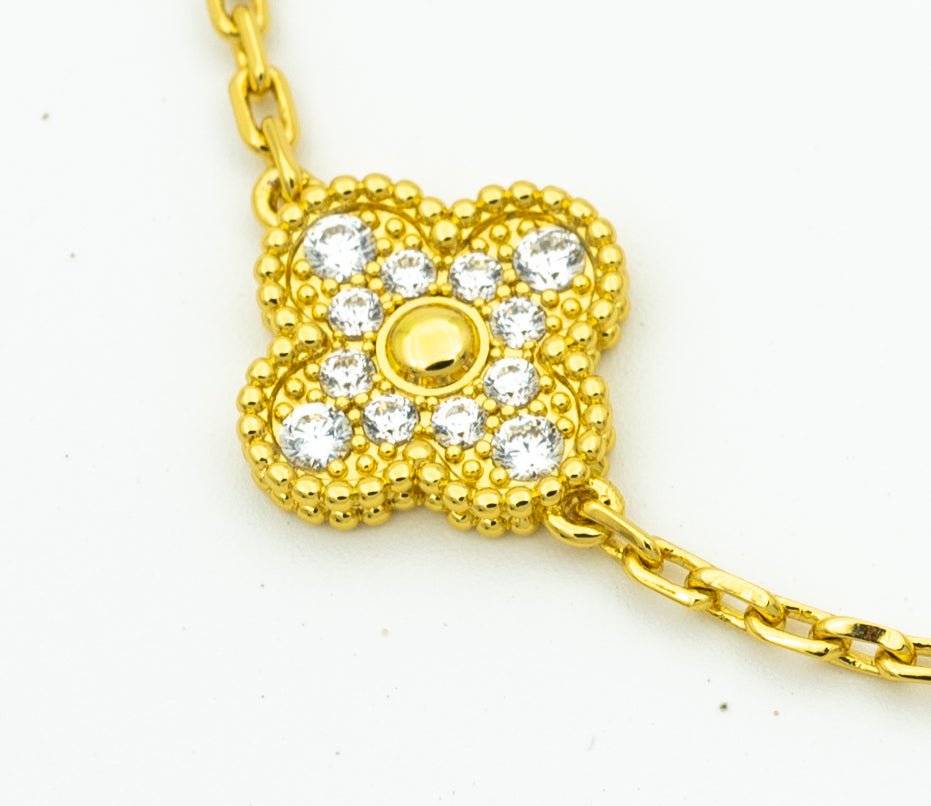 [Lira Jewelry] CLOVER 5 MOTIF LASER BRACELET COLLECTION