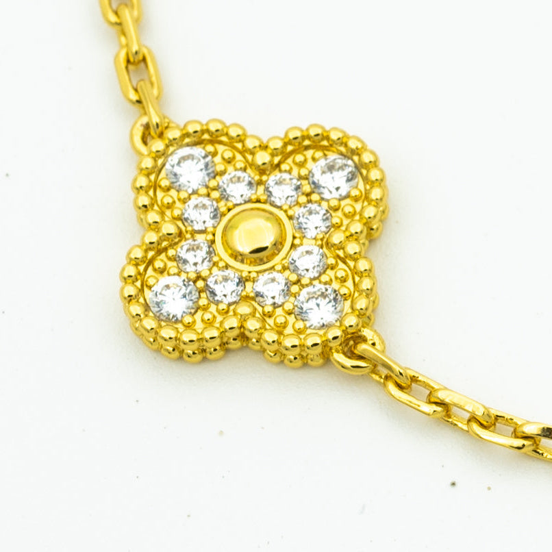 [Lira Jewelry] CLOVER 5 MOTIF LASER BRACELET COLLECTION