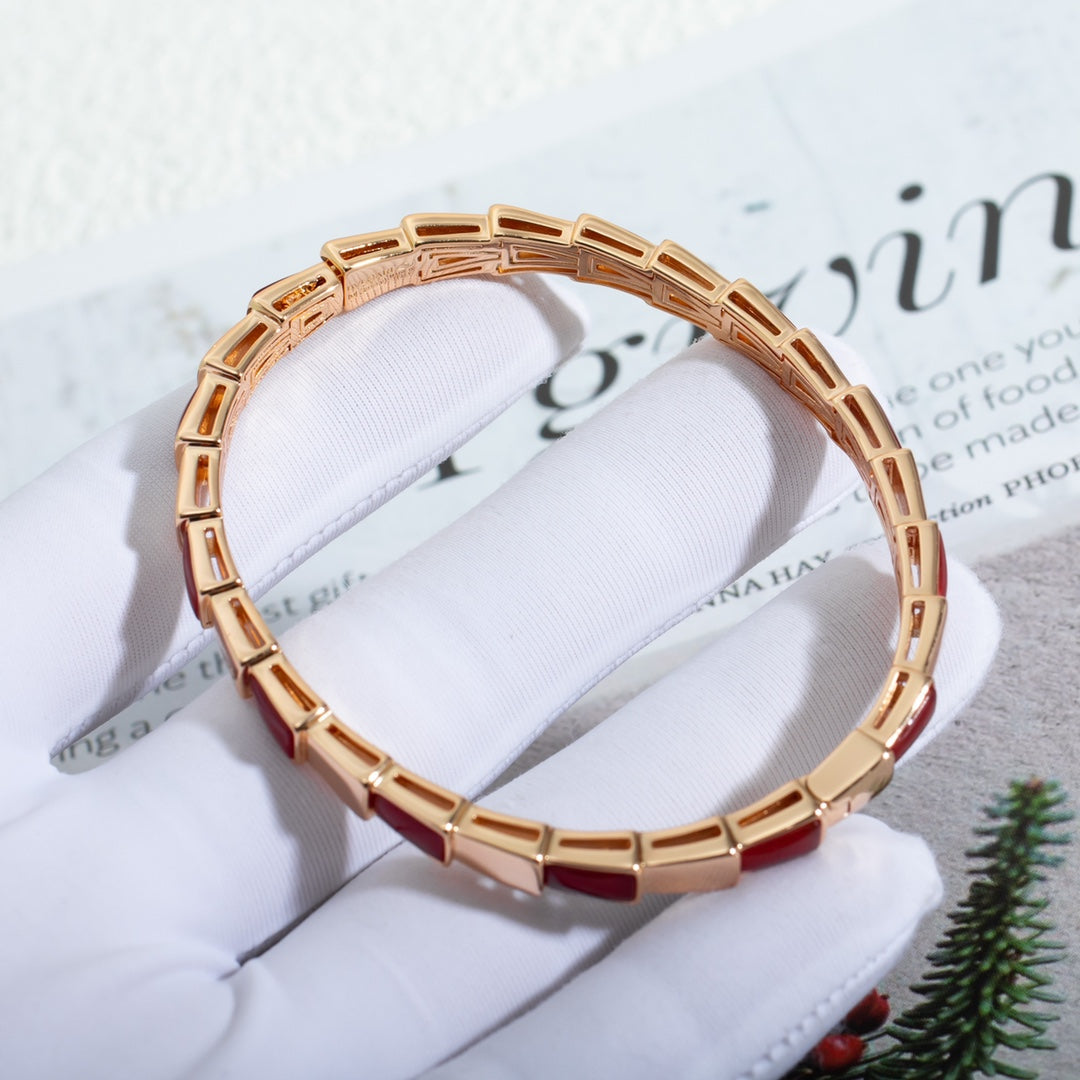 [Lira Jewelry]SERPENTI BRACELET PINK GOLD RUBELLITE