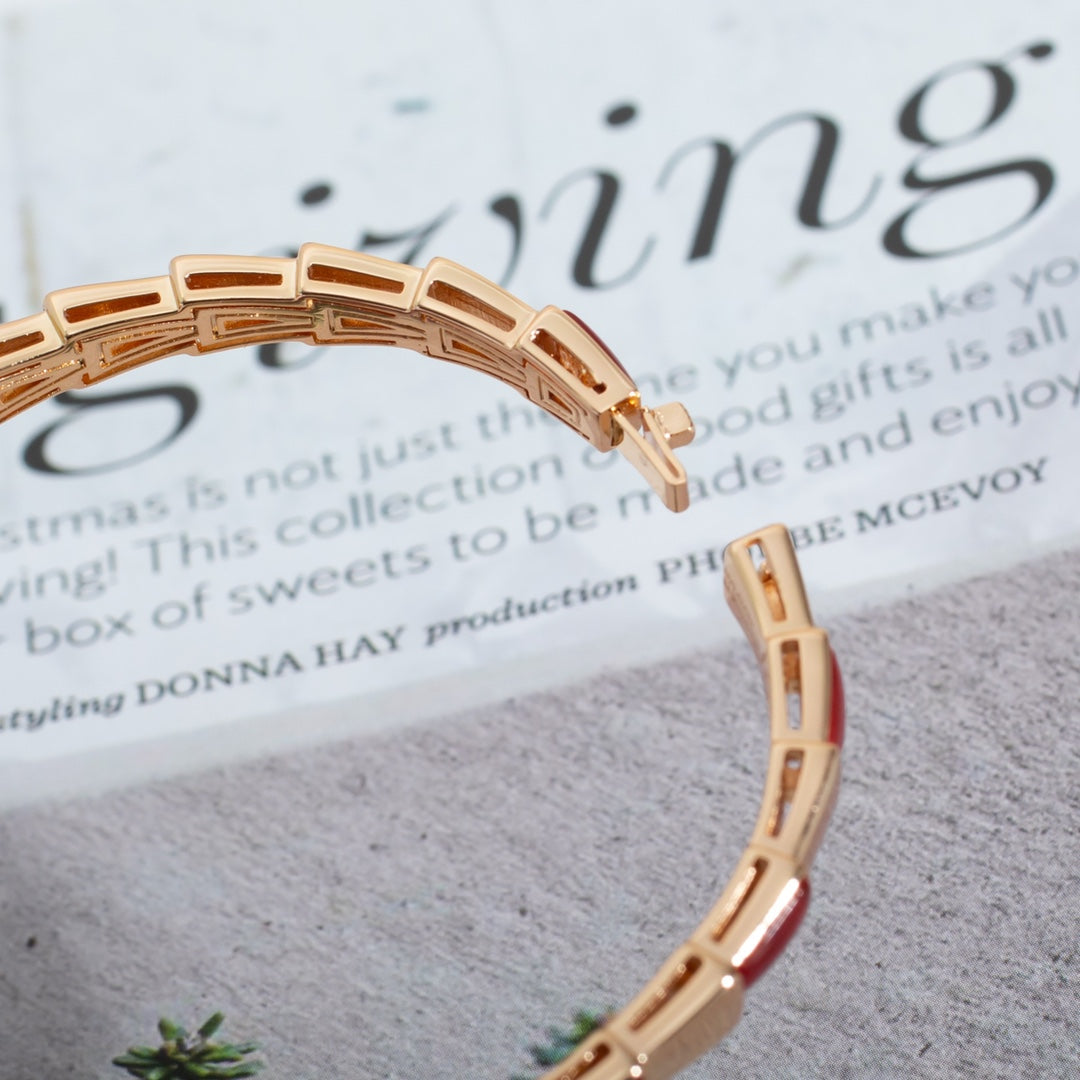[Lira Jewelry]SERPENTI BRACELET PINK GOLD RUBELLITE