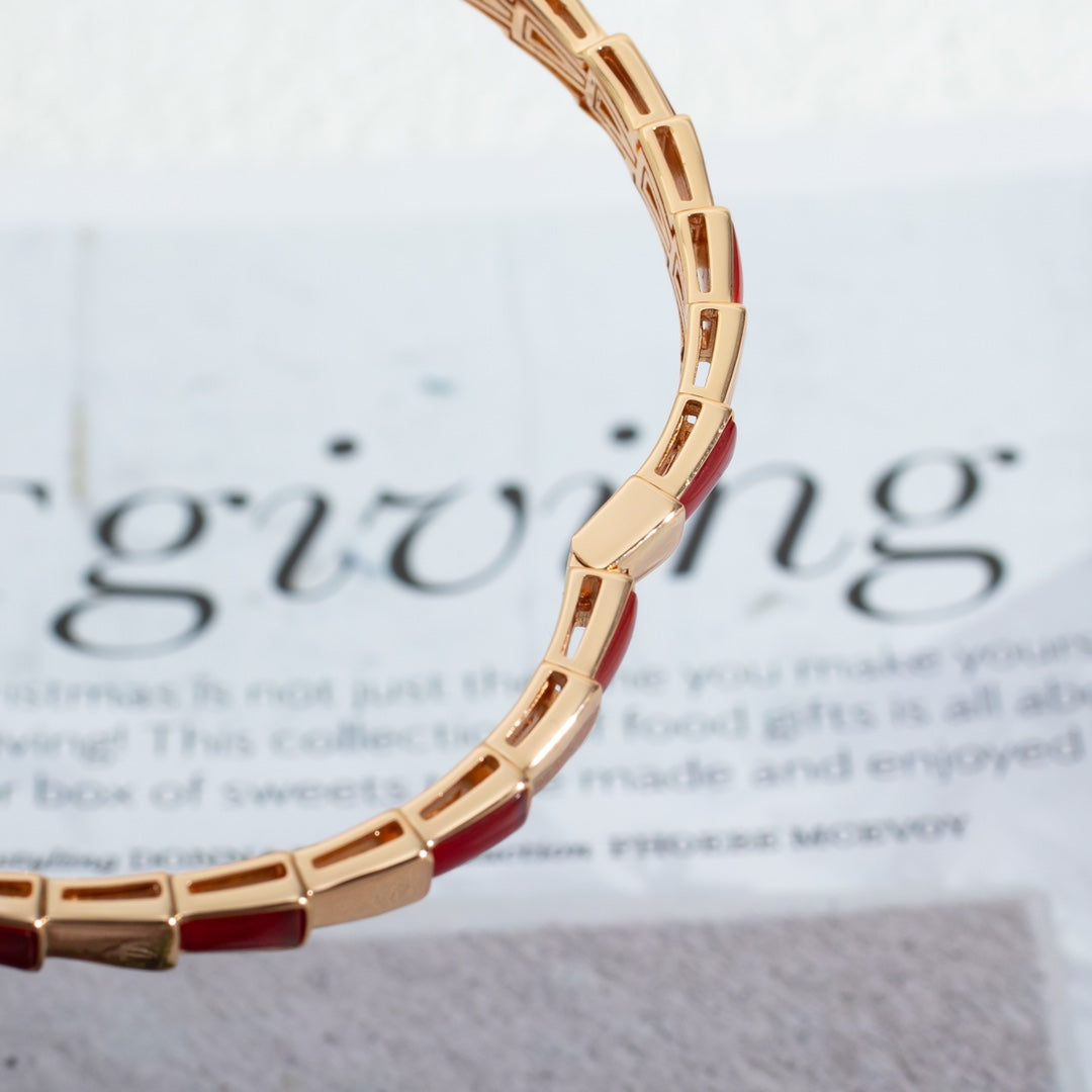 [Lira Jewelry]SERPENTI BRACELET PINK GOLD RUBELLITE
