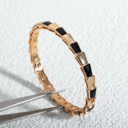 [Lira Jewelry]SERPENTI BRACELET PINK GOLD ONYX