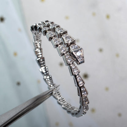 [Lira Jewelry]SERPENTI BRACELET 6MM SILVER DIAMOND