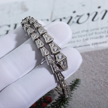 [Lira Jewelry]SERPENTI BRACELET 6MM SILVER DIAMOND