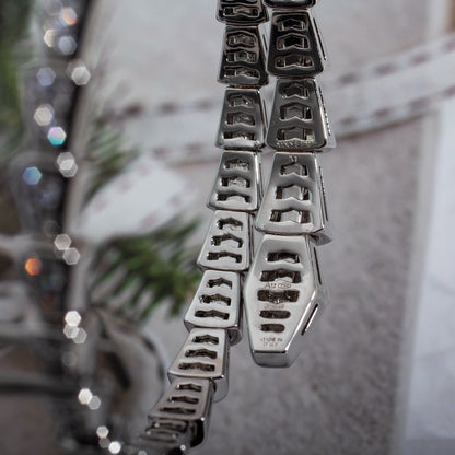 [Lira Jewelry]SERPENTI BRACELET 6MM SILVER DIAMOND