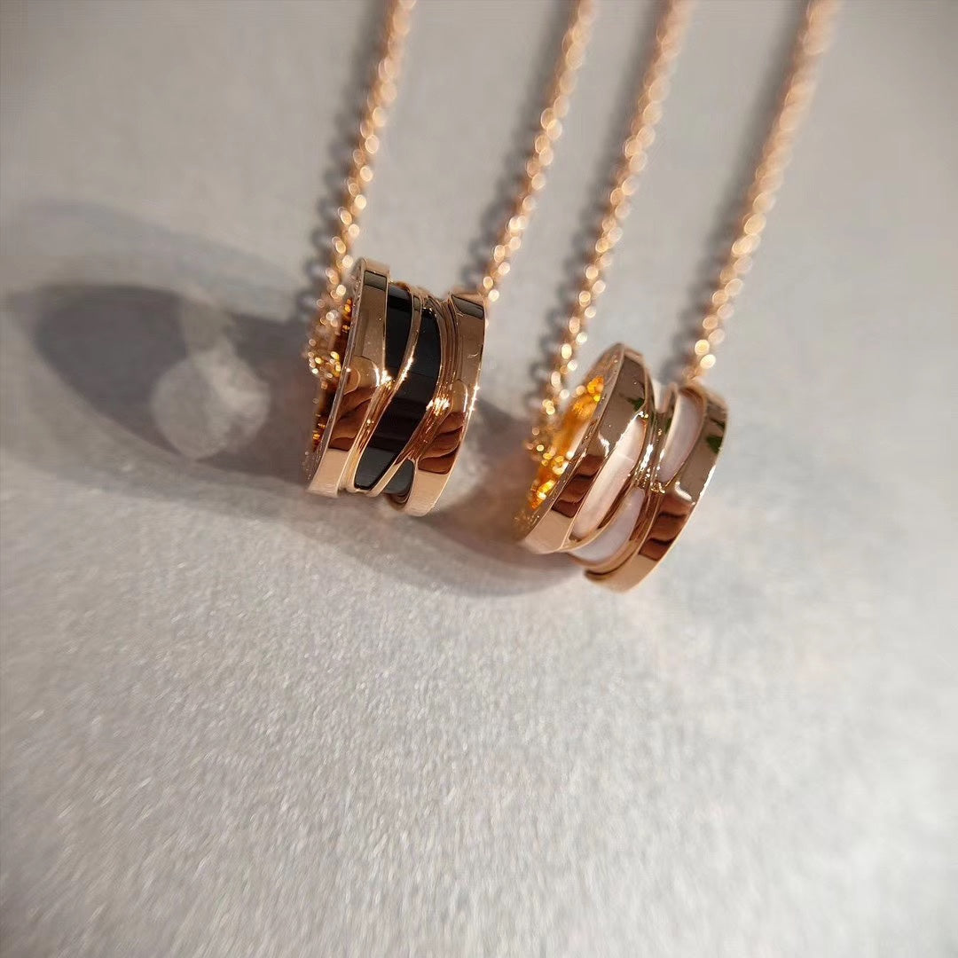 [Lira Jewelry]ZERO 1 NECKLACE PINK GOLD