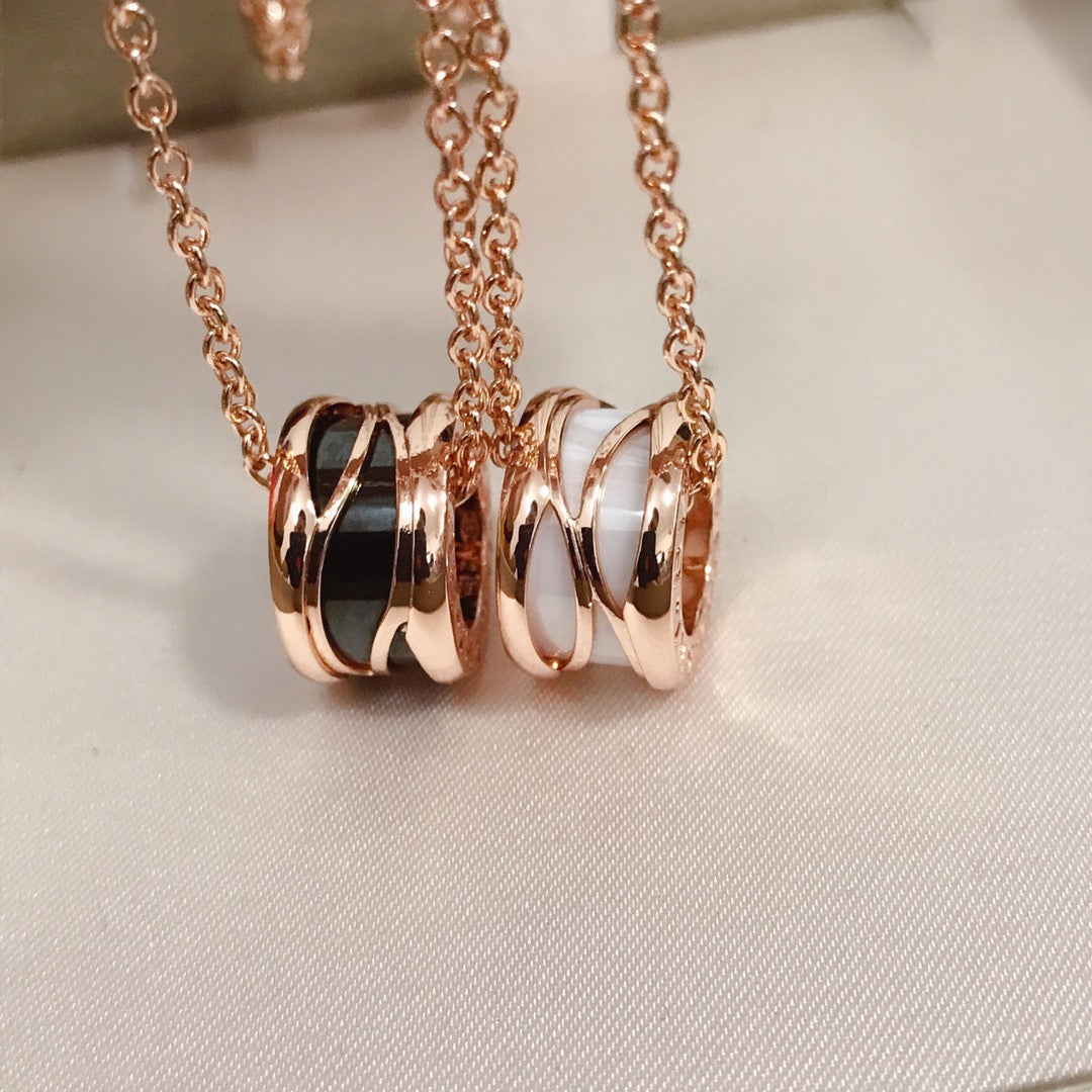 [Lira Jewelry]ZERO 1 FOUR BAND PINK GOLD CERAMIC