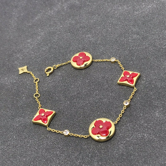 [Lira Jewelry]STAR AND SUN CARNELIAN 4 MOTIFS 3 DIAMONDS
