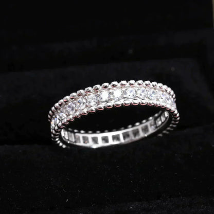 [Lira Jewelry]PERLEE DIAMOND SILVER RING
