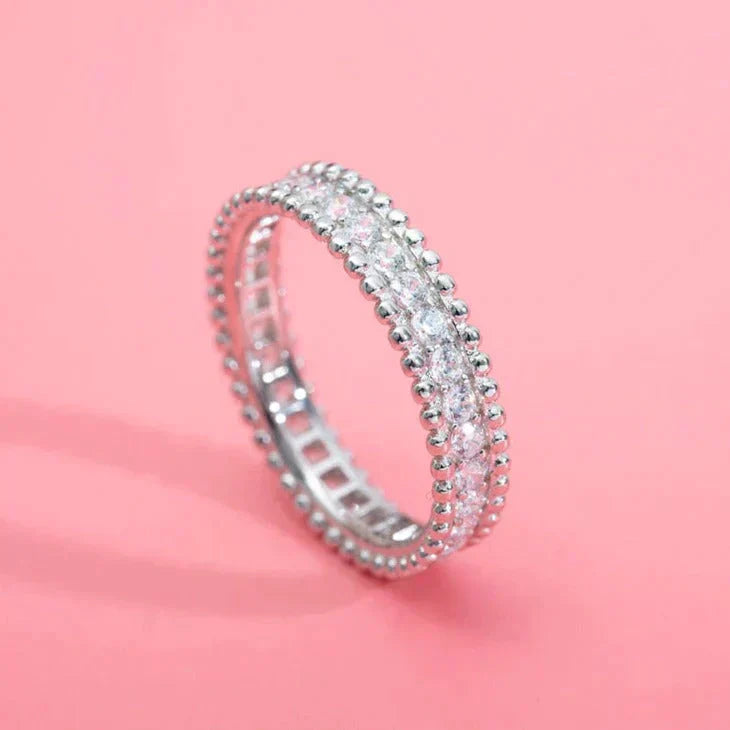 [Lira Jewelry]PERLEE DIAMOND SILVER RING