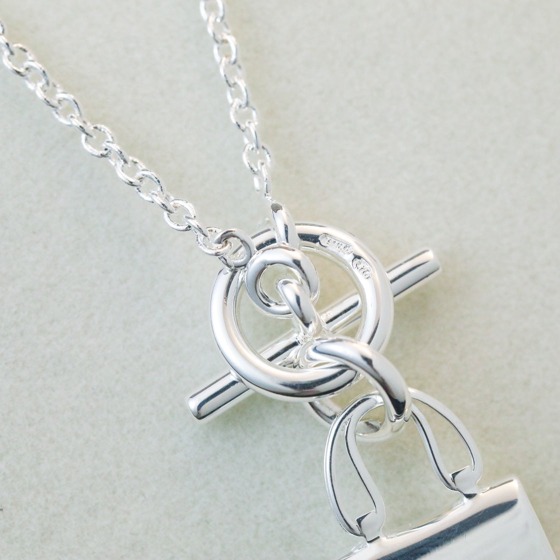 [Lira Jewelry]POP H PEDANT SILVER NECKLACE