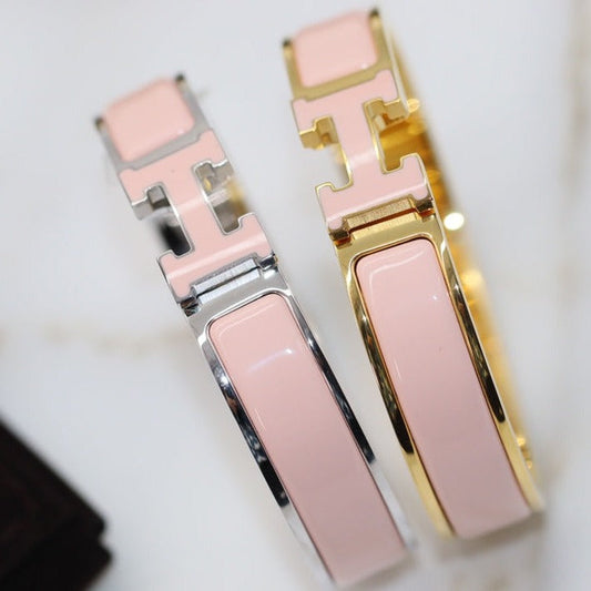 [Lira Jewelry]H BRACELET 12MM PINK