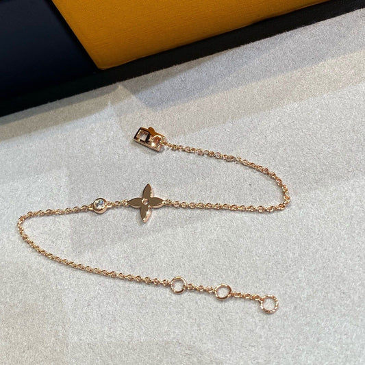 [Lira Jewelry]STAR DIAMOND PINK GOLD BRACELET