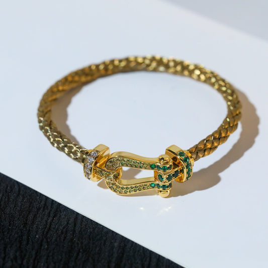 [Lira Jewelry]FORCE 10 GOLD GREEN DIAMOND PAVED