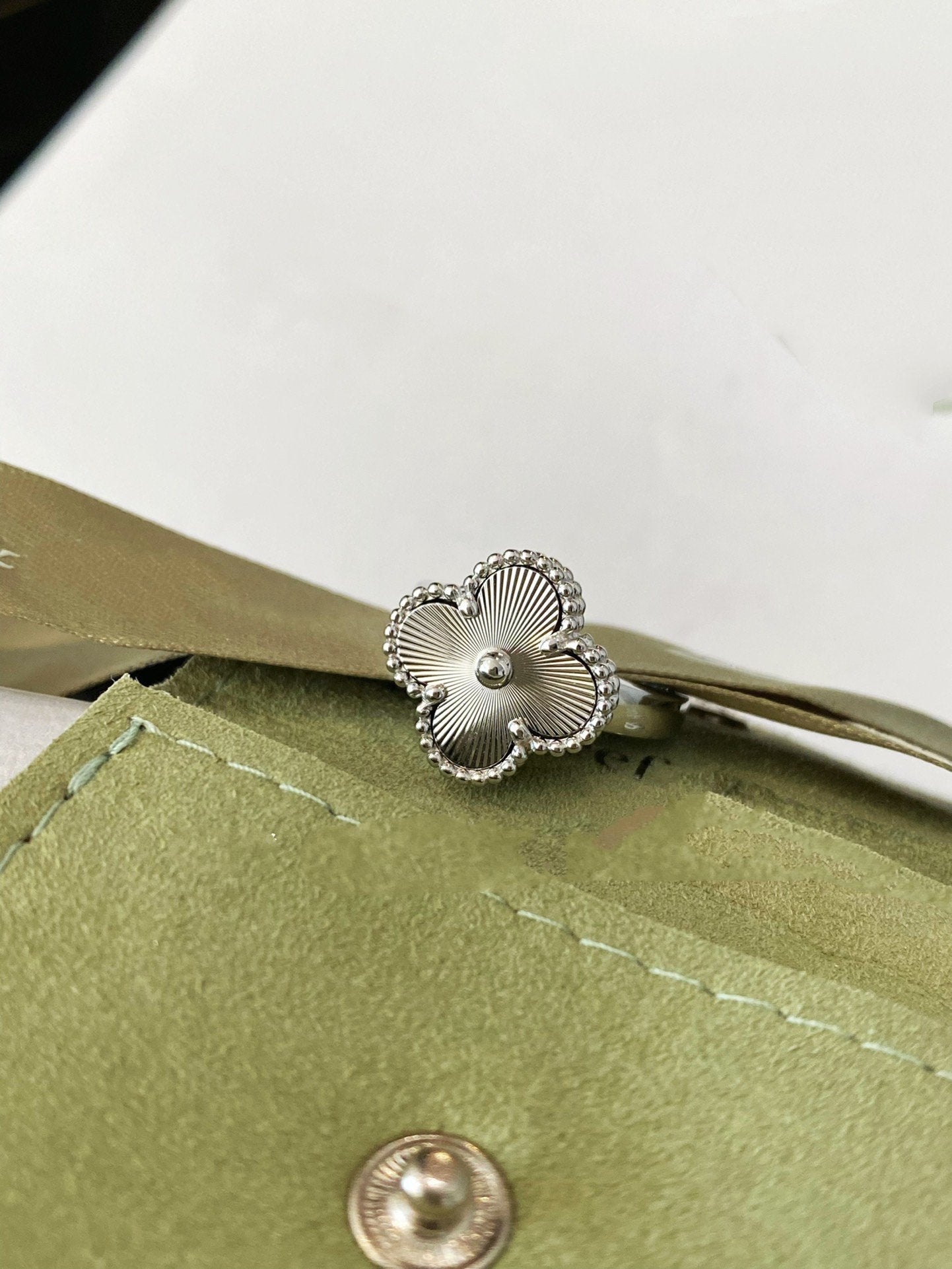 [Lira Jewelry]CLOVER SILVER RING