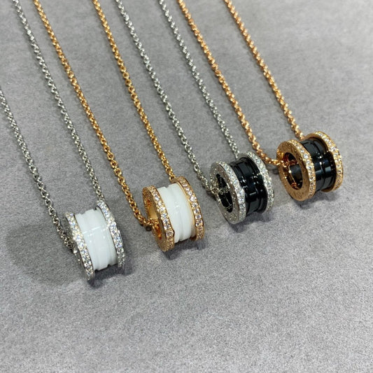 [Lira Jewelry]ZERO 1 DIAMOND CERAMIC NECKLACE