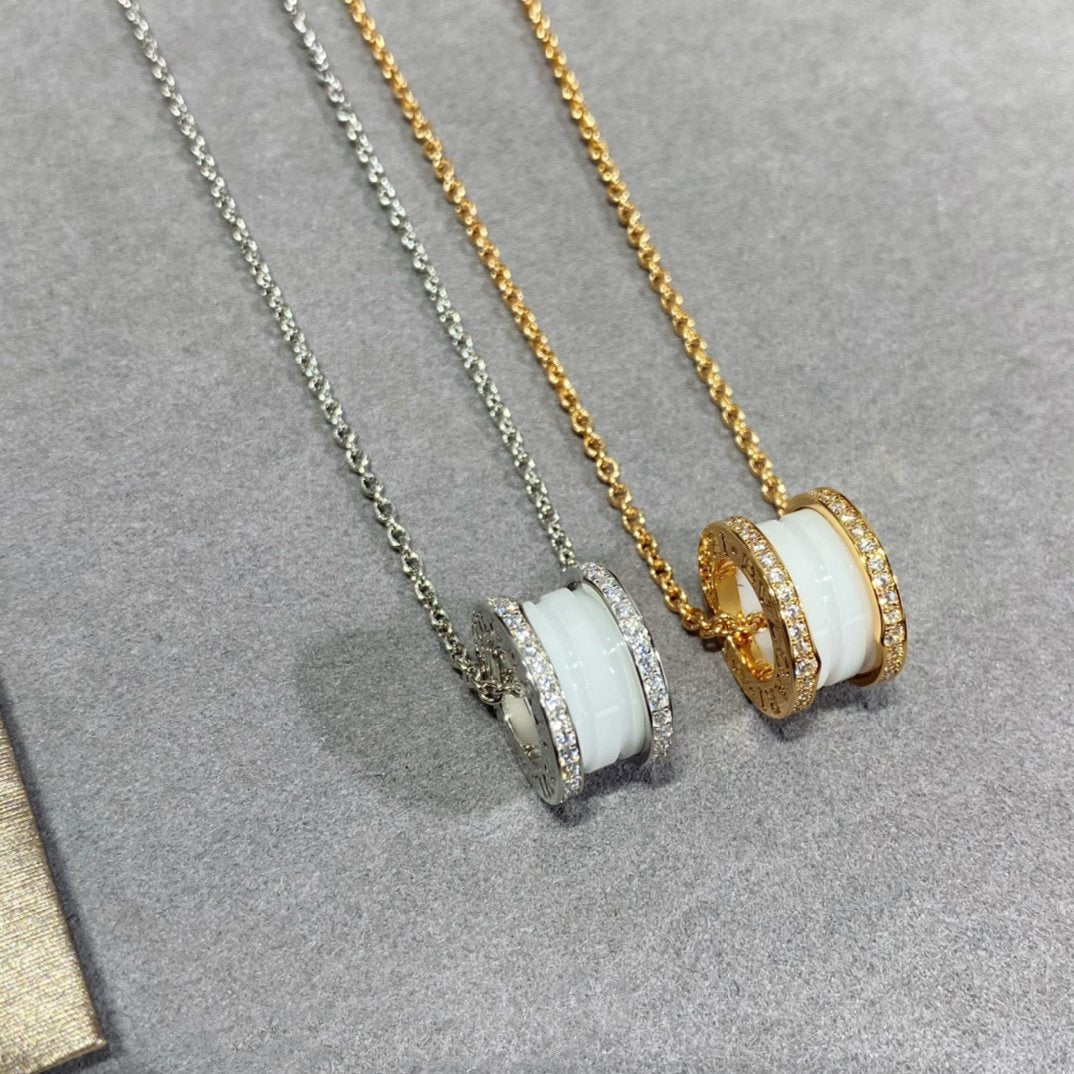 [Lira Jewelry]ZERO 1 DIAMOND CERAMIC NECKLACE
