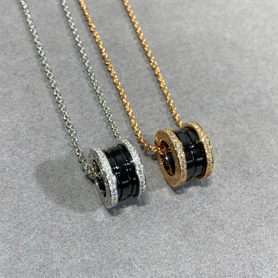[Lira Jewelry]ZERO 1 DIAMOND CERAMIC NECKLACE