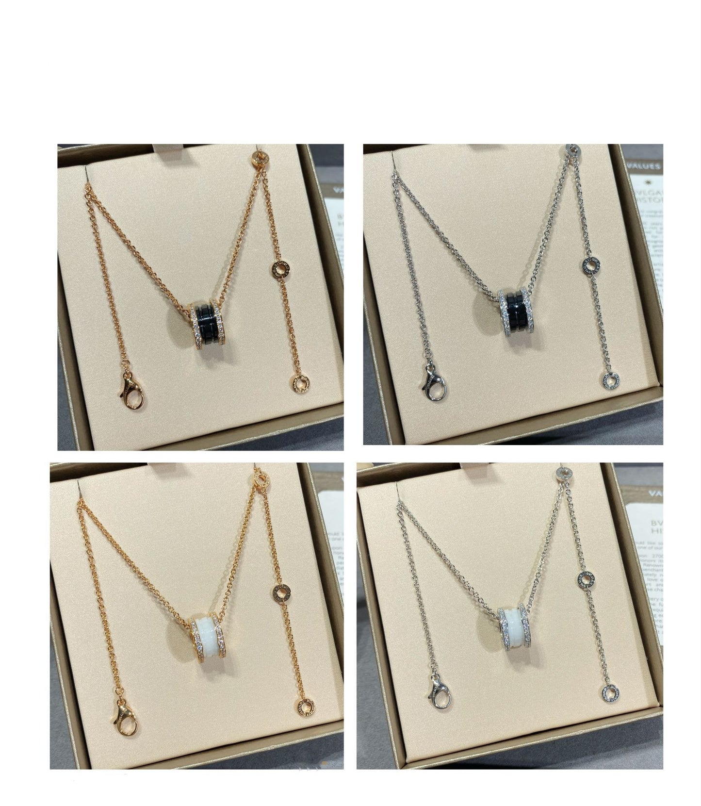 [Lira Jewelry]ZERO 1 DIAMOND CERAMIC NECKLACE
