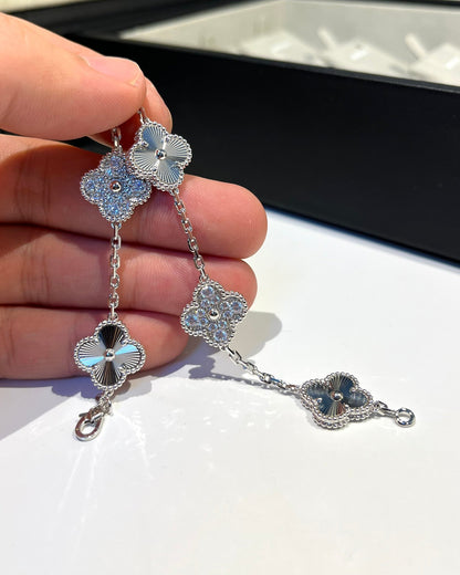 [Lira Jewelry] CLOVER 5 MOTIF LASER BRACELET COLLECTION