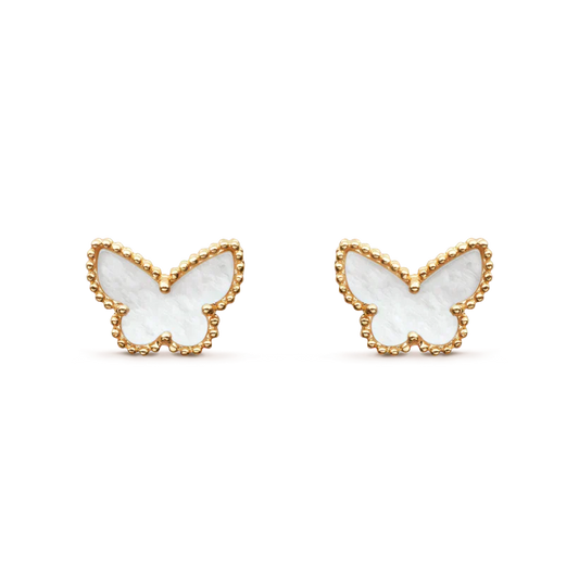 [Lira Jewelry]SWEET BUTTERFLY MOP EARSTUDS