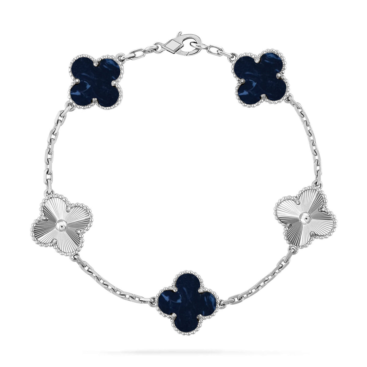 [Lira Jewelry]CLOVER 5 MOTIF PIETERSITE BRACELET COLLECTION