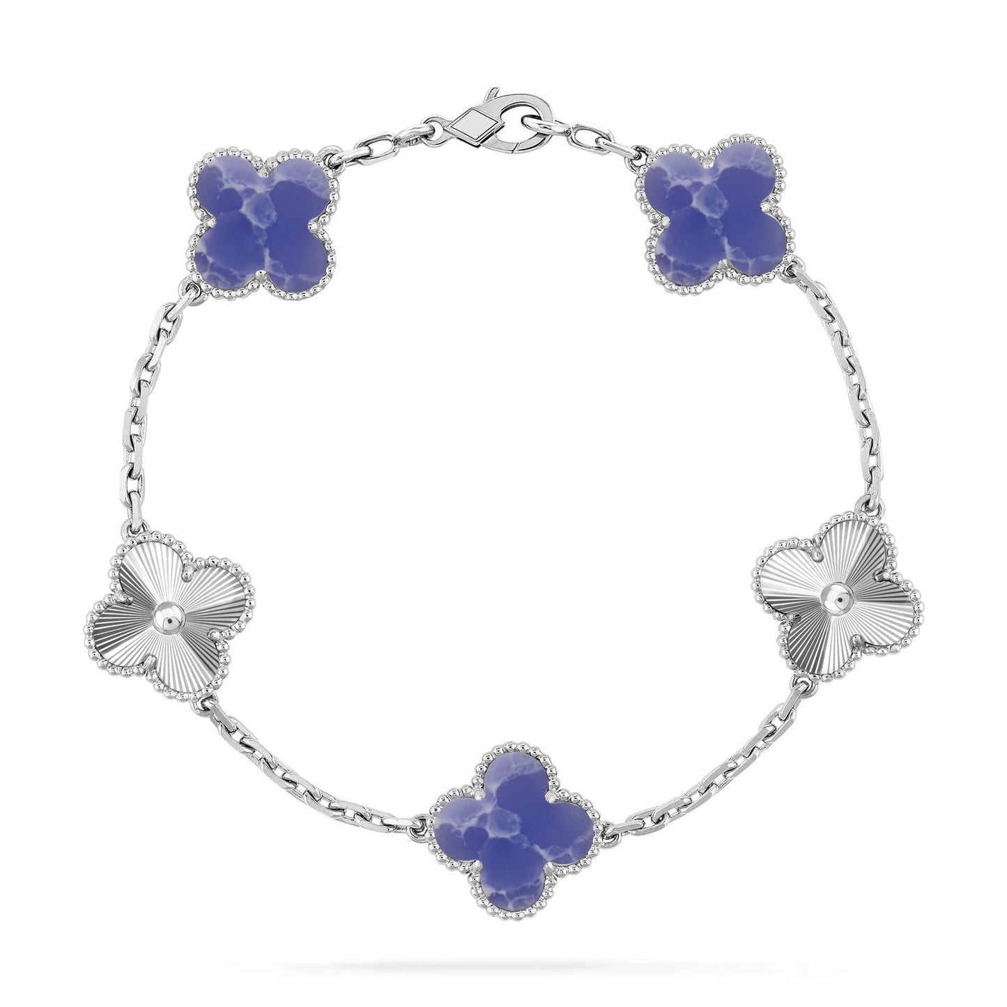 [Lira Jewelry]CLOVER 5 MOTIF BLUE VEINS BRACELET COLLECTION