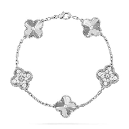 [Lira Jewelry] CLOVER 5 MOTIF LASER BRACELET COLLECTION