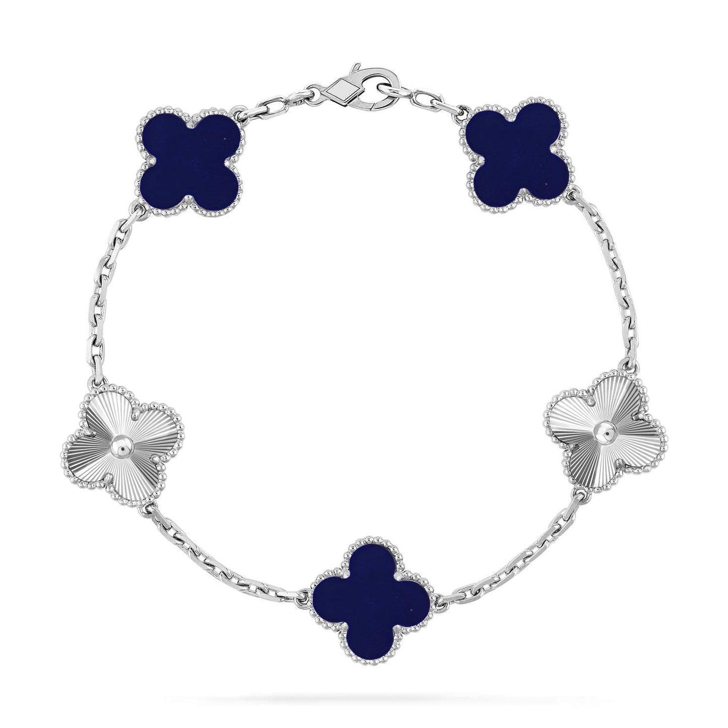 [Lira Jewelry]CLOVER 5 MOTIF LAPIS LAZULI BRACELET COLLECTION