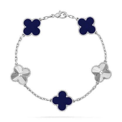 [Lira Jewelry]CLOVER 5 MOTIF LAPIS LAZULI BRACELET COLLECTION