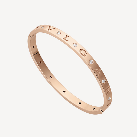 [Lira Jewelry]ZERO 1 PINK GOLD 12 DIAMONDS BRACELET