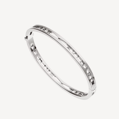 [Lira Jewelry]ZERO 1 SPIRAL LOGO SILVER BRACELET