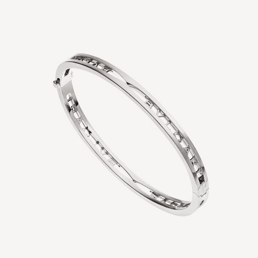 [Lira Jewelry]ZERO 1 SPIRAL LOGO SILVER BRACELET