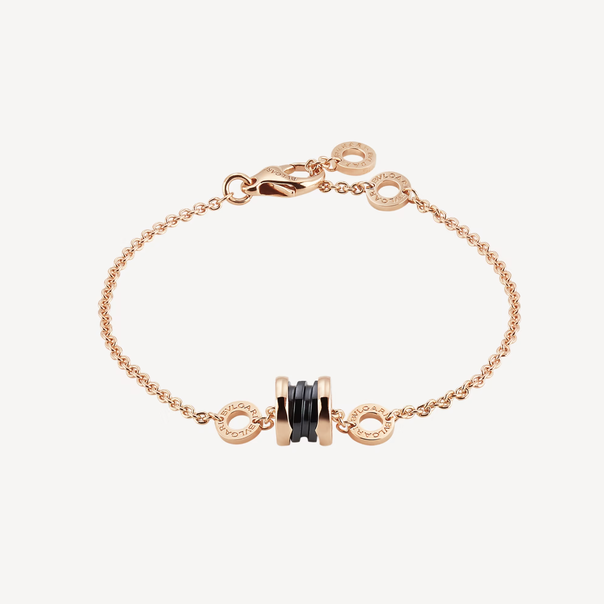 [Lira Jewelry]ZERO 1 SOFT PINK GOLD AND BLACK CERAMIC BRACELET