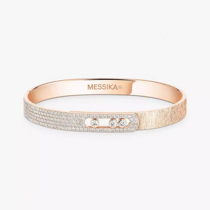 [Lira Jewelry]2026 BRAND-NEW FROSTED BRACELET WITH DIAMONDS THREE COLORS