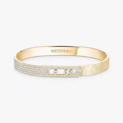 [Lira Jewelry]2026 BRAND-NEW FROSTED BRACELET WITH DIAMONDS THREE COLORS