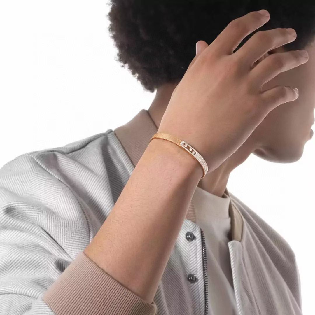 [Lira Jewelry]2026 BRAND-NEW FROSTED BRACELET WITH DIAMONDS THREE COLORS