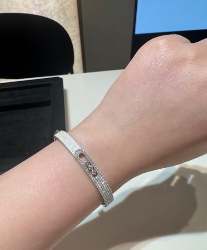 [Lira Jewelry]2026 BRAND-NEW FROSTED BRACELET WITH DIAMONDS THREE COLORS