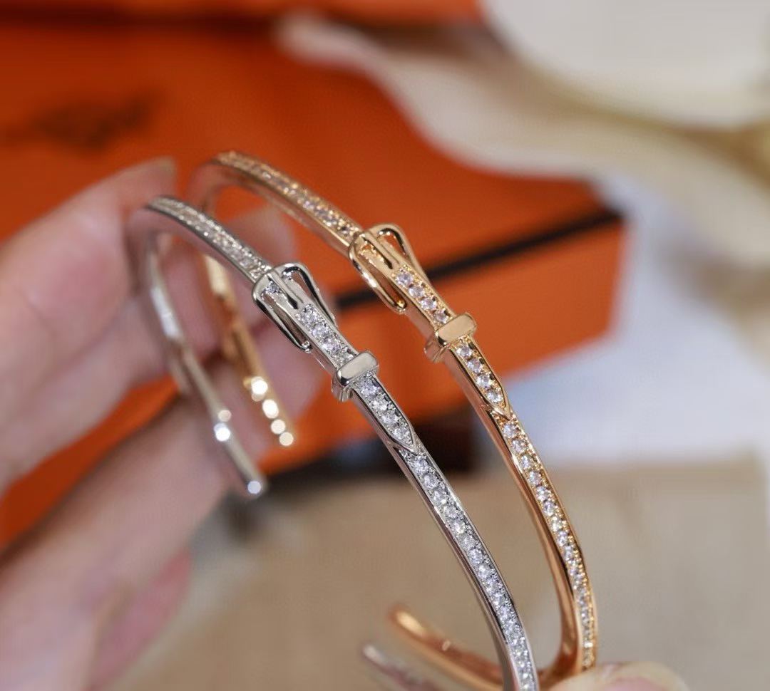 [Lira Jewelry]DIAMOND-ENCRUSTED BRACELET THREE COLORS