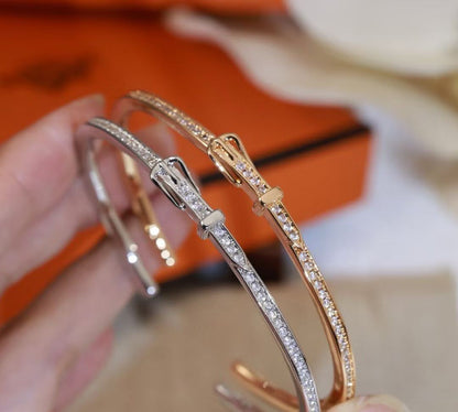 [Lira Jewelry]DIAMOND-ENCRUSTED BRACELET THREE COLORS