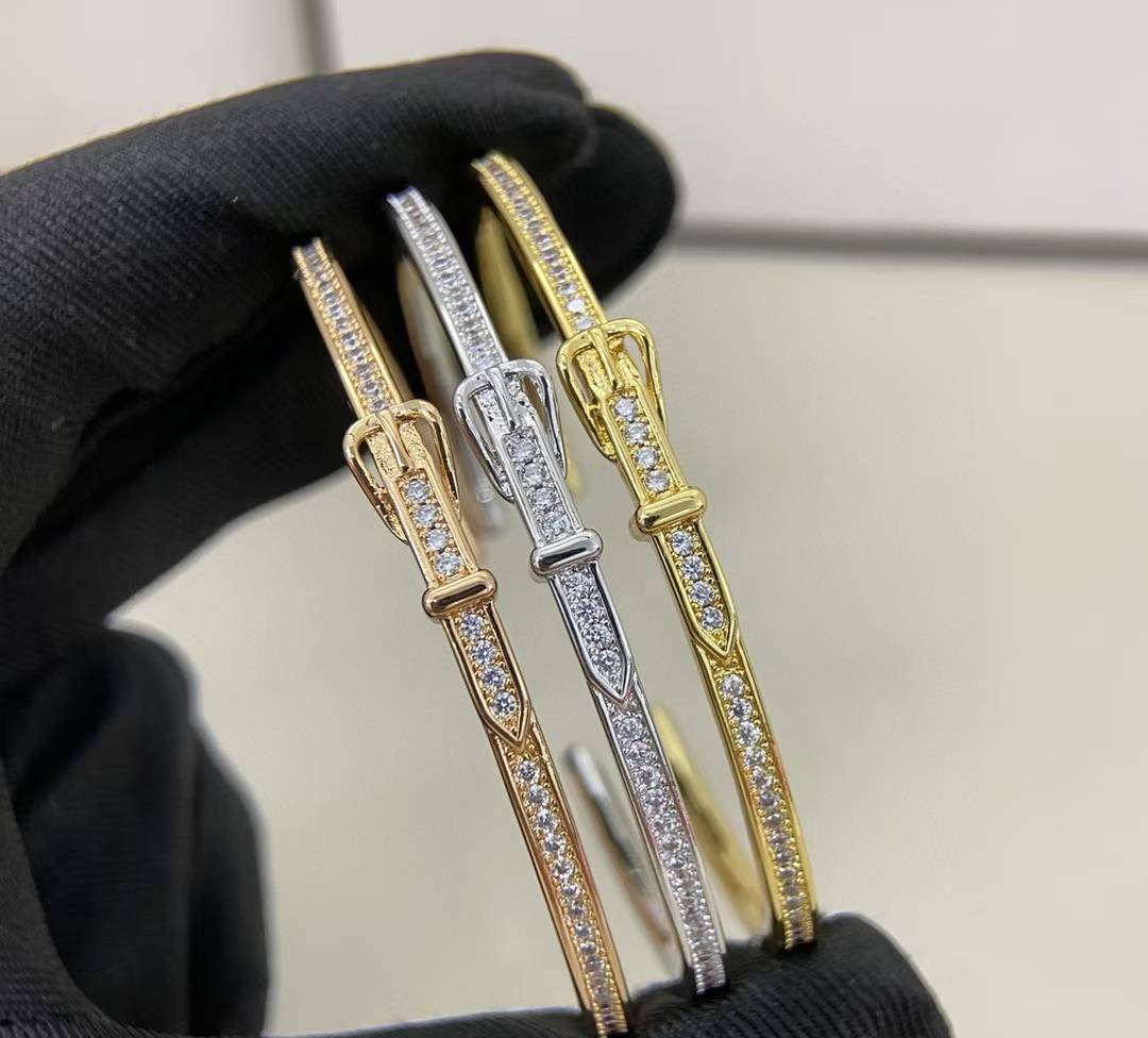 [Lira Jewelry]DIAMOND-ENCRUSTED BRACELET THREE COLORS