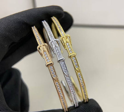 [Lira Jewelry]DIAMOND-ENCRUSTED BRACELET THREE COLORS