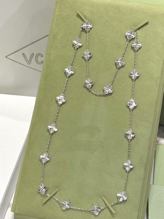 [Lira Jewelry]CLOVER 20 MOTIFS SILVER LASER