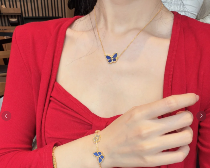 [Lira Jewelry]2026 NEW BUTTERFLY BLUE   NECKLACE