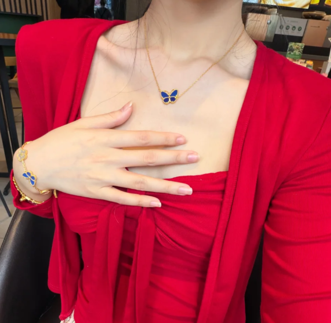 [Lira Jewelry]2026 NEW BUTTERFLY BLUE   NECKLACE
