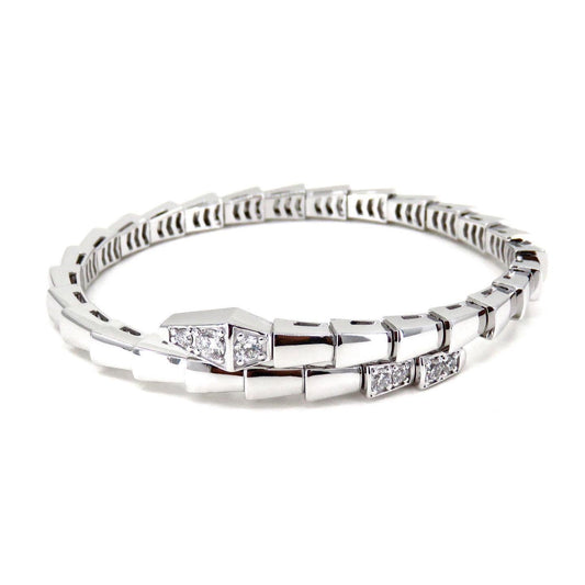 [Lira Jewelry]SERPENTI BRACELET DIAMONDS SILVER