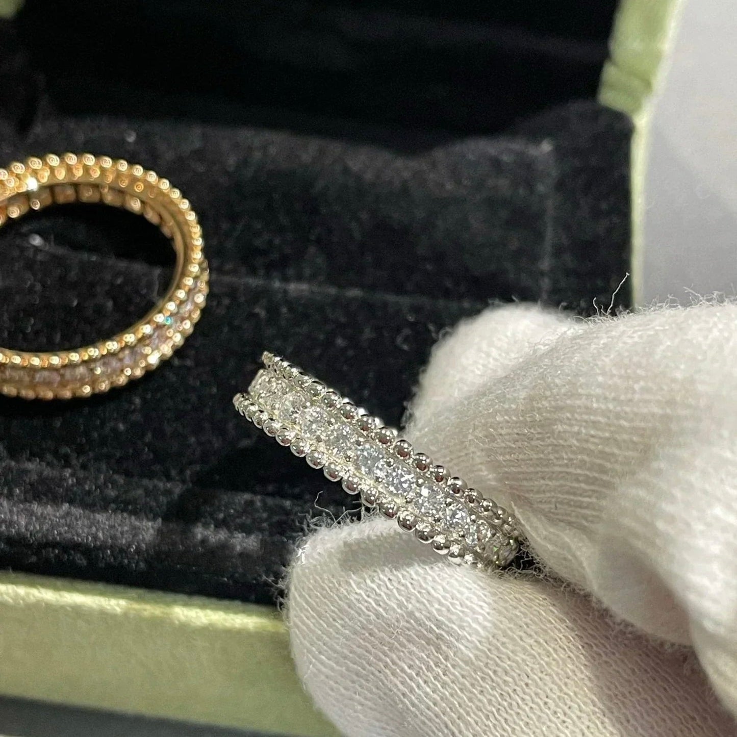 [Lira Jewelry]PERLEE DIAMOND SILVER RING